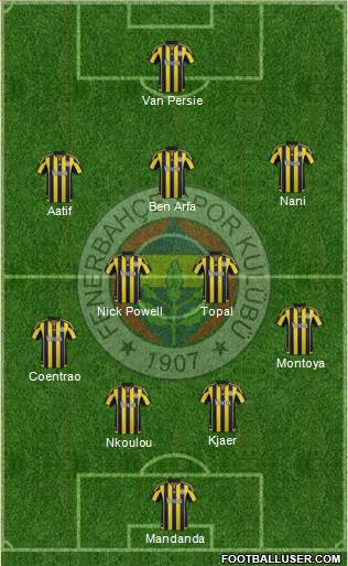 Fenerbahçe SK Formation 2016