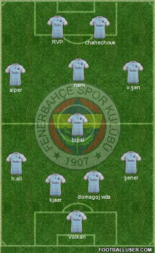 Fenerbahçe SK Formation 2016