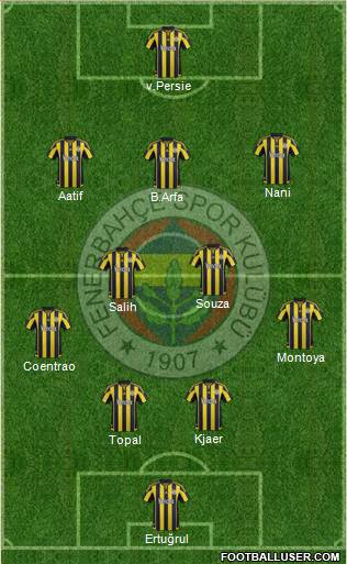 Fenerbahçe SK Formation 2016