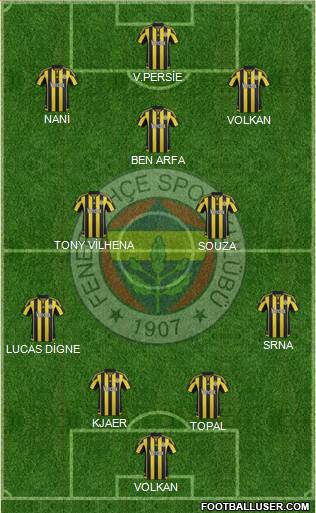 Fenerbahçe SK Formation 2016