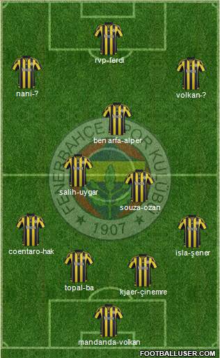 Fenerbahçe SK Formation 2016