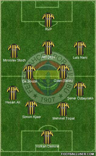 Fenerbahçe SK Formation 2016