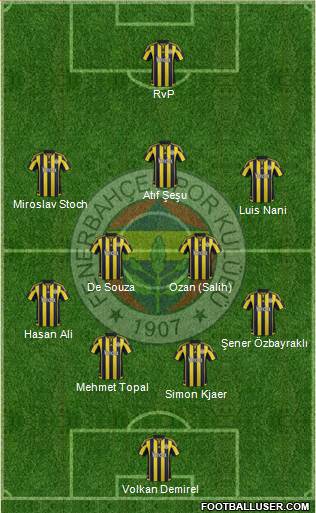Fenerbahçe SK Formation 2016