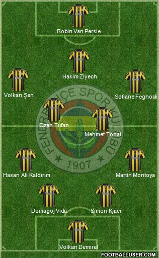Fenerbahçe SK Formation 2016