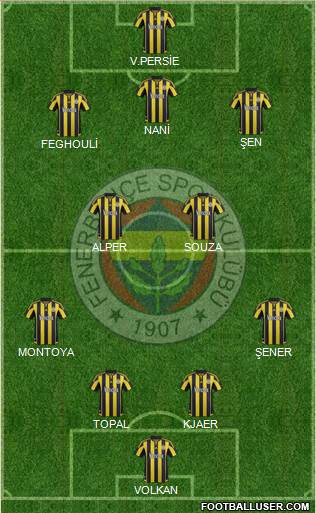 Fenerbahçe SK Formation 2016