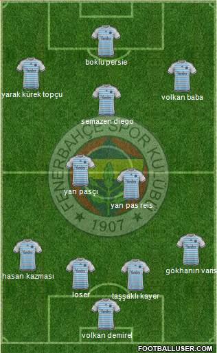 Fenerbahçe SK Formation 2016