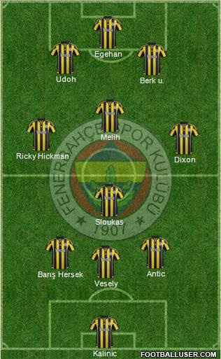 Fenerbahçe SK Formation 2016