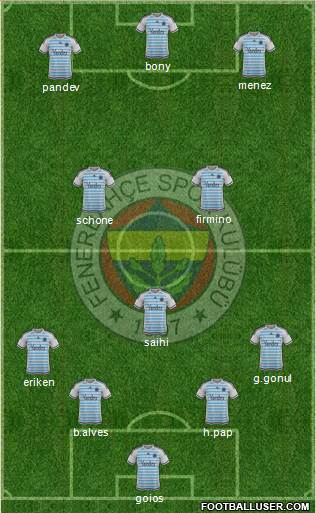 Fenerbahçe SK Formation 2016