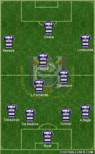 RSC Anderlecht Formation 2016