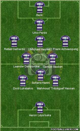 RSC Anderlecht Formation 2016