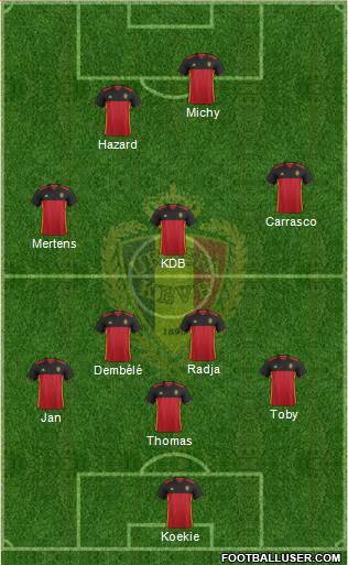 Belgium Formation 2016