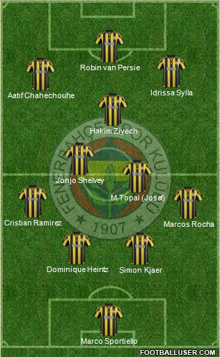 Fenerbahçe SK Formation 2016