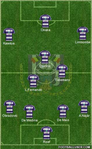 RSC Anderlecht Formation 2016