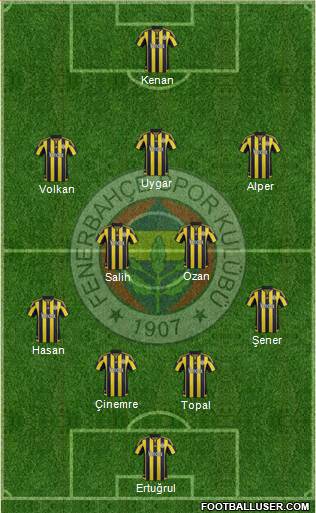 Fenerbahçe SK Formation 2016