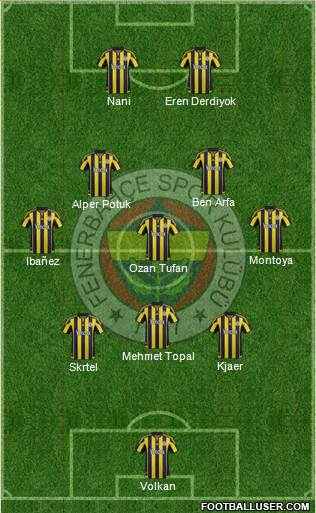 Fenerbahçe SK Formation 2016