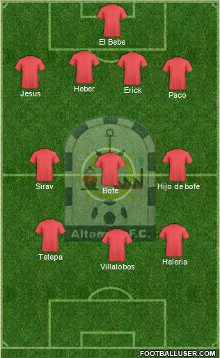 Club Altamira F.C. Formation 2016