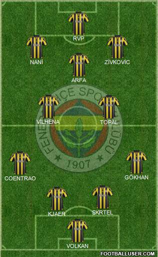 Fenerbahçe SK Formation 2016