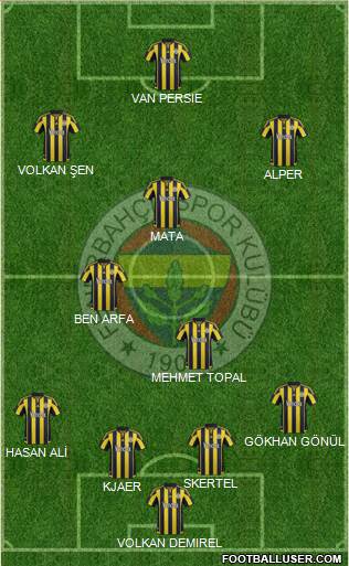 Fenerbahçe SK Formation 2016