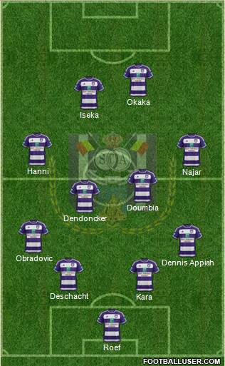 RSC Anderlecht Formation 2016