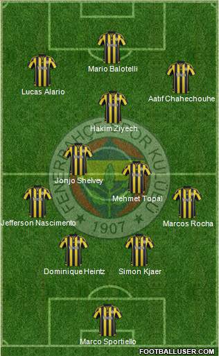 Fenerbahçe SK Formation 2016