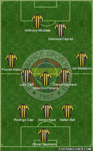 Fenerbahçe SK Formation 2016