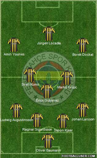 Fenerbahçe SK Formation 2016