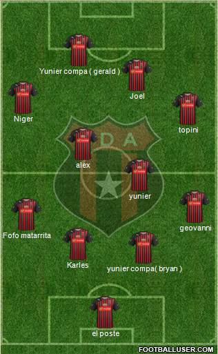 Liga Deportiva Alajuelense football formation