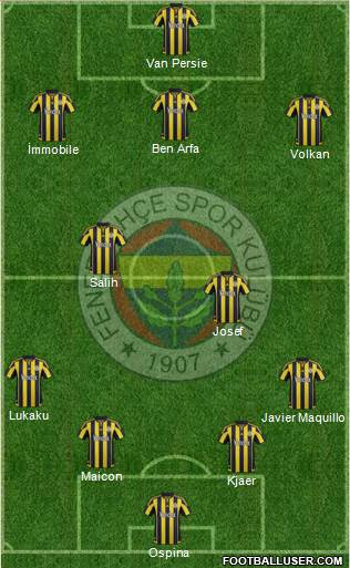 Fenerbahçe SK Formation 2016