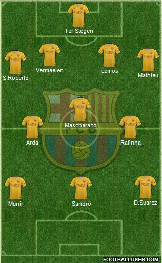 F.C. Barcelona Formation 2016