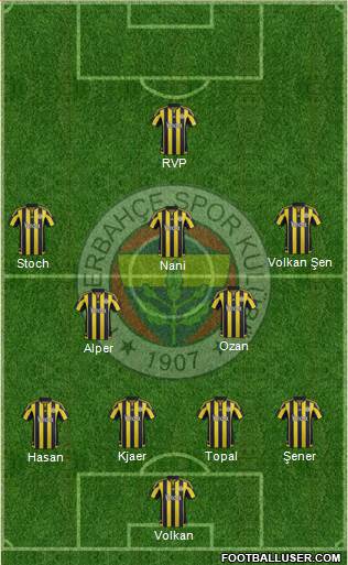 Fenerbahçe SK Formation 2016