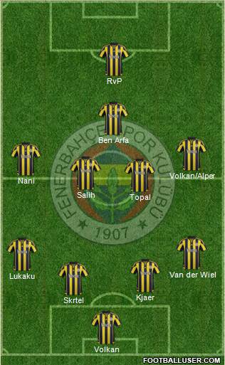 Fenerbahçe SK Formation 2016