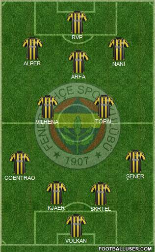 Fenerbahçe SK Formation 2016
