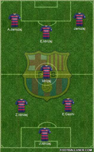 F.C. Barcelona Formation 2016