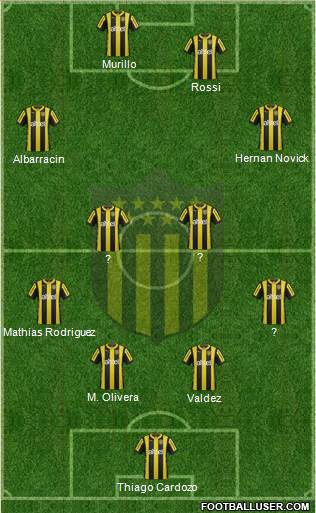 Club Atlético Peñarol Formation 2016