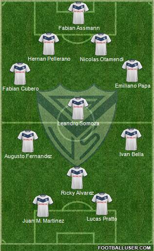 Vélez Sarsfield Formation 2016