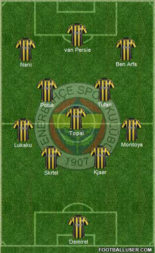 Fenerbahçe SK Formation 2016