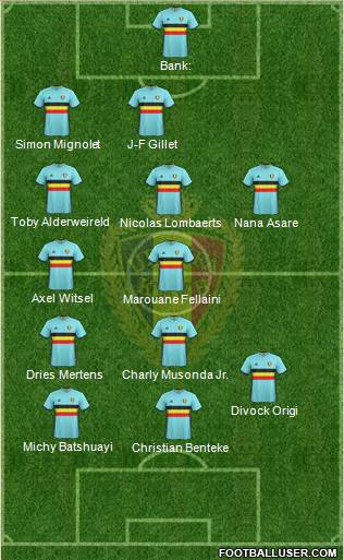 Belgium Formation 2016