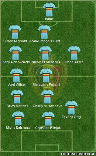 Belgium Formation 2016