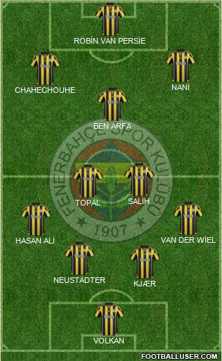 Fenerbahçe SK Formation 2016