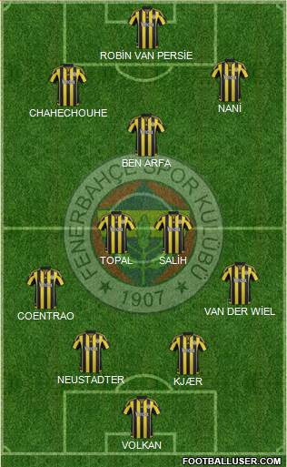 Fenerbahçe SK Formation 2016