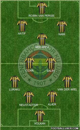 Fenerbahçe SK Formation 2016