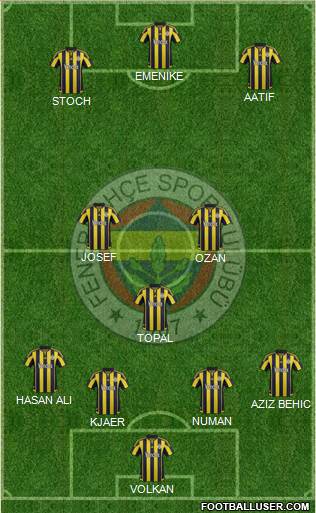 Fenerbahçe SK Formation 2016