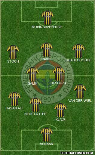 Fenerbahçe SK Formation 2016