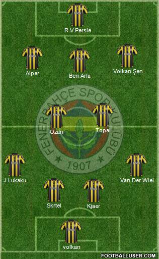 Fenerbahçe SK Formation 2016