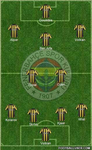 Fenerbahçe SK Formation 2016