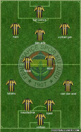 Fenerbahçe SK Formation 2016