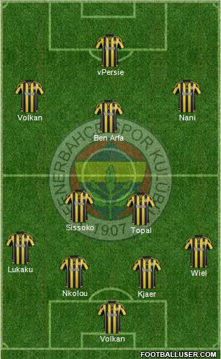 Fenerbahçe SK Formation 2016