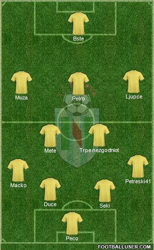 FC Renova Dzepciste Formation 2016