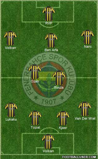 Fenerbahçe SK Formation 2016