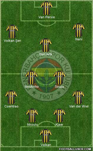 Fenerbahçe SK Formation 2016